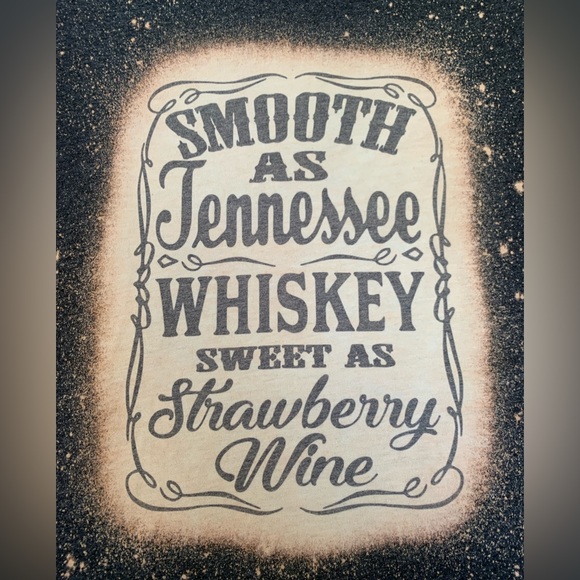 Women’s Chris Stapleton t shirt bleach stain Tennessee whiskey - Picture 2 of 3